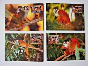 WWF 2004 Squirrel Monkey POSTCARD SET W/STAMPS NEW CONDITION PANAMA COSTA RICA - Picture 1 of 6