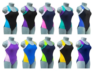 Acclaim Fitness Kuba Damen Mädchen Racerback Badeanzug Lycra - Bild 1 von 4