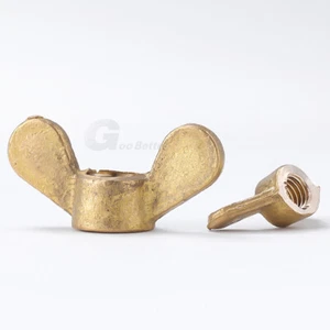 Lock Nuts Butterfly Wing Head Thumb Nuts Brass M3M4M5M6M8M10M12 Copper Screw Cap - Picture 1 of 6