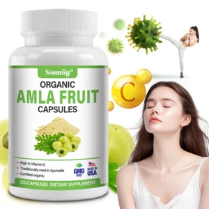 Bio Amla Frucht Kapseln 1500mg natürliches Antioxidans zur Unterstützung des Immunsystems - Bild 1 von 11