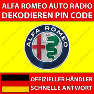✅ALFA ROMEO RADIO DEKODIEREN PIN CODE 147 159 4C BRERA GIULIETTA GT MITO SPIDER✅ - Bild 1 von 6