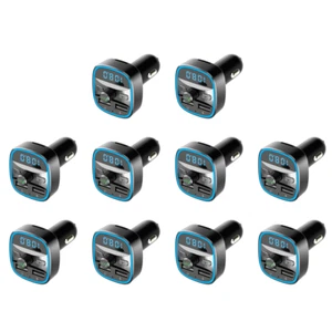 Car Bluetooth-compatible 5.0 FM Transmitter MP3 Player Fast Charging USB Charger - Zdjęcie 1 z 12