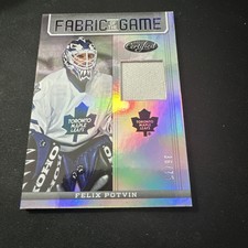2012-13 Certified Fabric of the Game Felix Potvin Jersey Toronto Maple Leafs 75