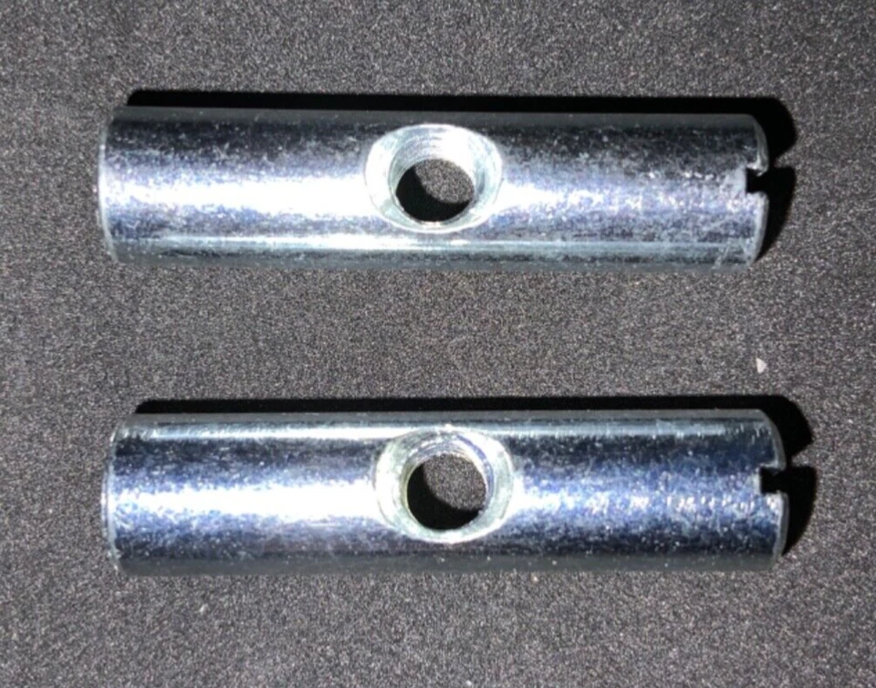 Dos (2) manguitos de tuerca cruzada Ikea M6 40 mm parte # 121121 Foto 1 de 3