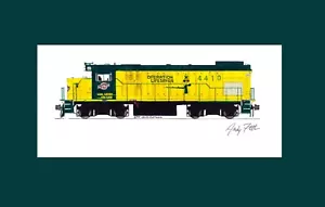 Chicago & North Western GP15-1 #4410 11"x17" Matted Print Andy Fletcher signed - Picture 1 of 1