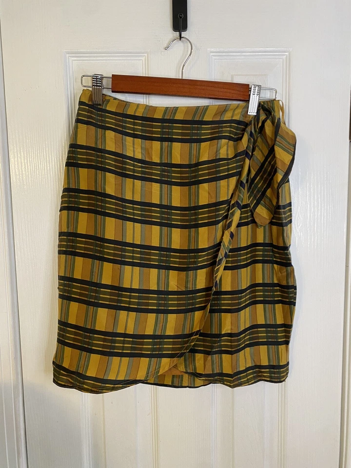 Falda a cuadros de seda Forenza para mujer 6 Foto 1 de 4