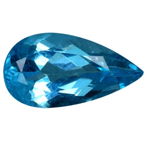 0,85ct sehr guter Birnenschnitt (9x5mm) Brasilien Paraiba blau Apatit Edelstein - Bild 1 von 1
