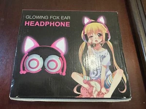 Glow Fox Ear Headphones by Onta in Purple - Picture 1 of 5