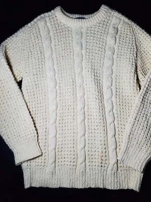 男式 Xl Damon 毛衣(爱尔兰)象牙白 — 第 1/4 张图片