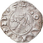 [#878487] Moneta, Turchia, Crusader States, Bohemund III, Denier, 1163-1201, Ant