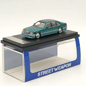 Modellino auto Street Weapon 1:64 Mercedes Benz W140 S600 verde limitato 499 pressofuso - Foto 1 di 7