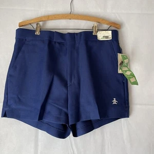 Pantaloncini vintage anni '60-'70 Munsingwear abbigliamento attivo blu navy taglia 36 nuovi con etichette - Foto 1 di 12