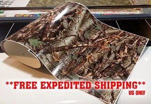MATTE CAMO DECAL MADE FROM 3M WRAP VINYL 48x15" TRUCK CAMO TREE PRINT CAMOUFLAGE - Picture 1 of 9
