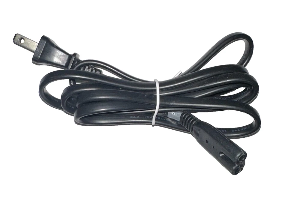 AC power cord for I-SHENG IS-033C E55943 7A 125V 2-PRONG POWER CORD - BLACK 6FT - Image 1 of 1