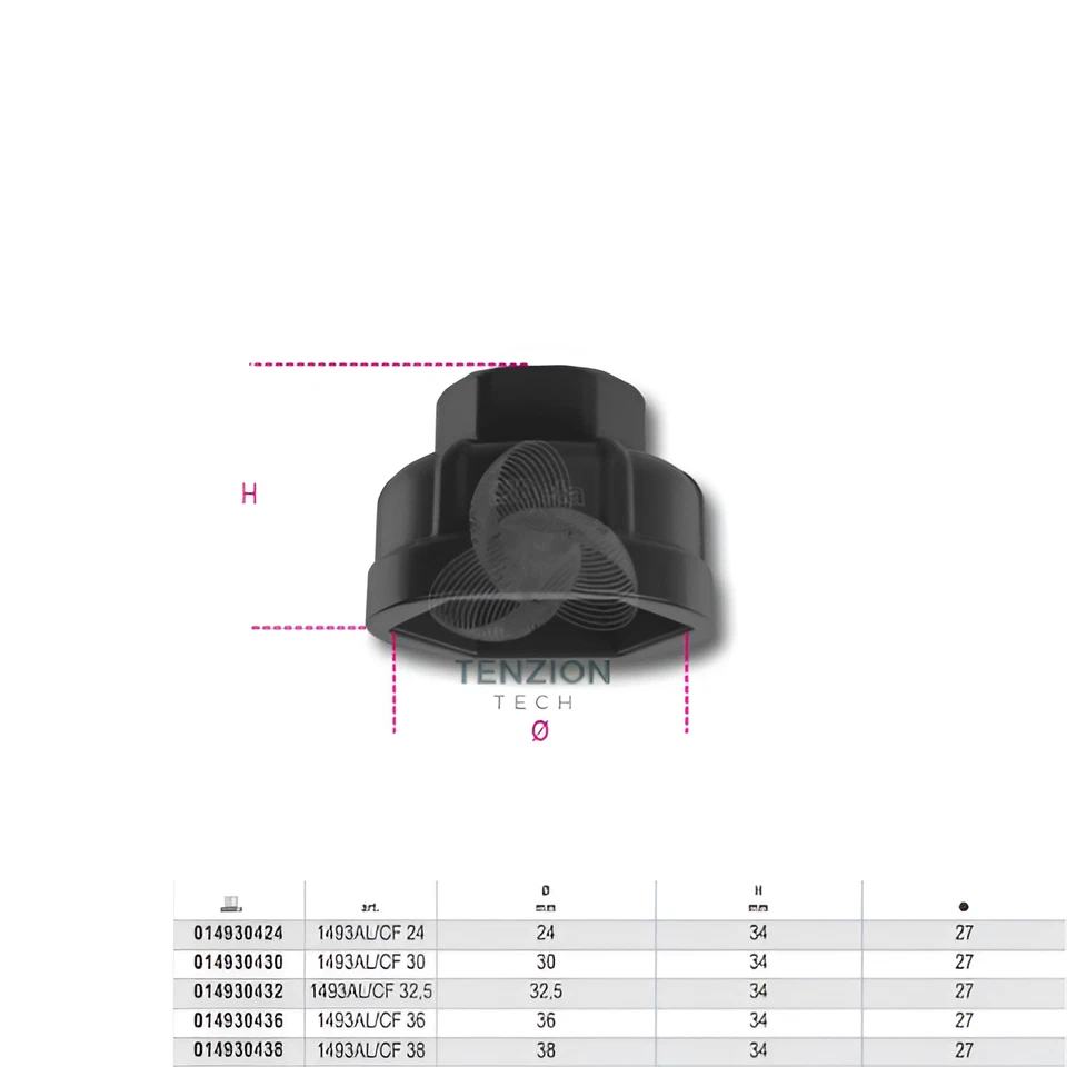 Chiave A Bussola Esagonale Per Cartucce Filtri Olio 1/2" - Beta 1493AL CF - Immagine 1 di 1