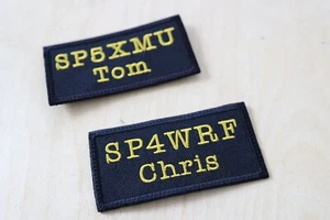 Ham Radio Amatorski znak wywoławczy i łatka z imieniem 100x50 mm odznaka radia cb - Zdjęcie 1 z 13