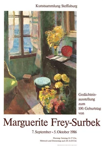 Marguerite Frey-Surbek ORIGINAL Schweizer Museums-Plakat Kunsts. Steffisburg - Picture 1 of 1