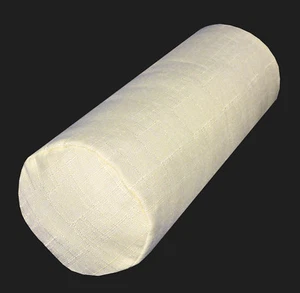 Qh07g Dim Beige Plain Thick Cotton Blend Bolster Yoga Case Neck Roll Custom Size - Picture 1 of 7