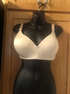 Soma Vanishing Back Wireless Bra Adjustable Straps Beige Size 36DD - Picture 1 of 8