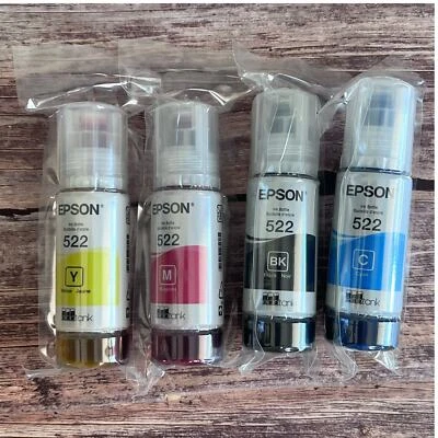 Epson 522 Ink Refill Black Yellow Magenta Cyan - Image 1 of 2