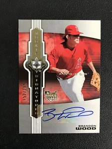 2007 Upper Deck Ultimate Collection #138 Brandon Wood Rookie Auto /299 Angels - Bild 1 von 2