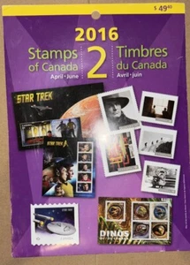 CANADA - QUATERLY PACK - VFNH - CANADA STAMPS - April TO June 2016- 2016/2 - Picture 1 of 2