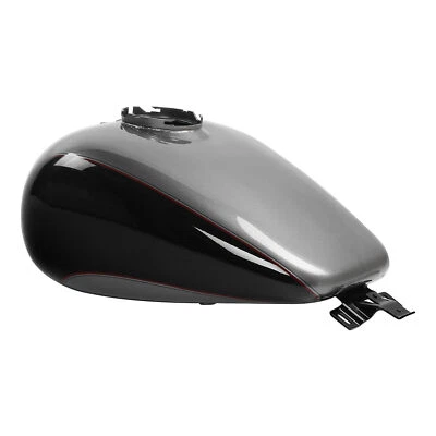 6 Gallon Fuel Gas Tank Fit For Harley Touring 08-24 23 Billet Silver/Vivid Black - Image 1 of 4