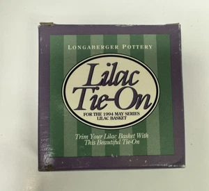 Longaberger 1994 Serie Mayo Lila Cesta Tie-On - Imagen 1 de 1