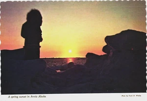 Postcard:  A Spring Sunset in Artic Alaska - USA - Picture 1 of 2