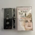 MADONNA - UK CASSETTE TAPE - WHO'S THAT GIRL-ORIGINAL MOTION PICTURE SOUNDTRACK