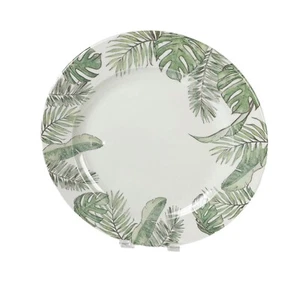Queen's by Churchill Eden Green Palm Platter 12" Made in England - Picture 1 of 3