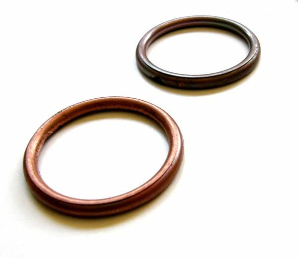2x Honda Exhaust Gaskets muffler seal vt750 pc800 vtr1000 vt1100 vtx1300 vtx1800 - Изображение 1 из 1
