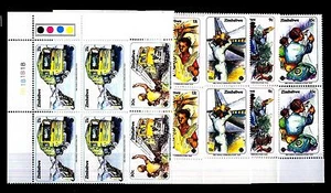 ZIMBABWE - 1983 - Anno mondiale delle telecomunicazioni in quartina - Foto 1 di 1