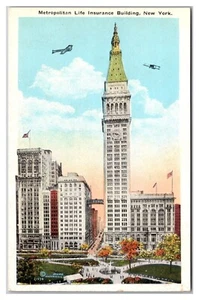Metropolitan Life Insurance Building New York Biplanes Skyscraper Madison Square - Picture 1 of 2