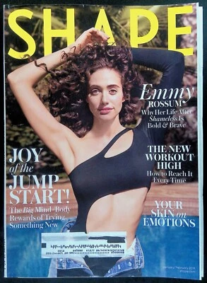 SHAPE MAGAZINE VOL. 38 #5 ~ FN 2019 JANUARY FEBRUARY MAGAZINE ~ EMMY ROSSUM Foto 1 de 4