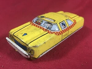 TOY TN NOMURA CAR TAXI - SPIELZEUG KLEINAUTO TAXI AUS LACKIERTEM BLECH. 50’s - 60’s - Bild 1 von 12