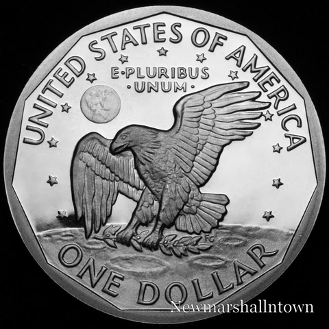 1981 S Susan B Anthony ~ SBA Proof Dollar ~ Type 1 Filled "S" ~ U.S. Coin Cover