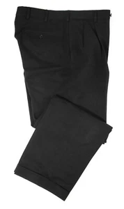Brooks Brothers Madison plissiert vorne schwarz Wolle elegante elegante Hose Herren 33 x 28 - Bild 1 von 10