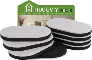 Furniture Sliders for Hardwood Floors, 8Pcs 3 1/2" X 6" Heavy Furniture Slide... - Picture 1 of 1