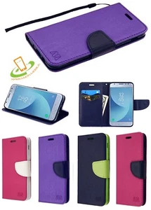 Funda tipo billetera de cuero con ranuras para tarjetas abatibles para teléfono LG Stylo 5 cubierta magnética - Imagen 1 de 25
