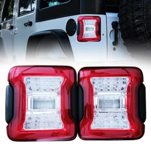 For Jeep Wrangler JL 2018-2021 EU LED Tail Lights w/Brake Reverse Turn Signal - Picture 1 of 9