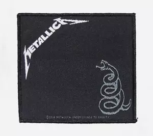 Metallica Black Album Sew On Patch Heavy Metal - Picture 1 of 1