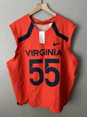 全新 Nike Virginia UVA 骑士队 #55 男式曲棍球球衣 大号 — 第 1/4 张图片