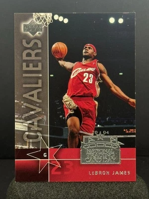 LeBRON JAMES Rookie 2003-04 Upper Deck #UD-7 National Trading Card Day RC Cavs - Image 1 of 4