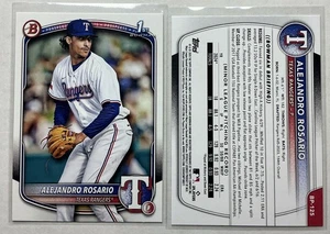 2025 Bowman Baseball  Prospects Paper BP-125 Alejandro Rosario, Texas Rangers - Picture 1 of 1