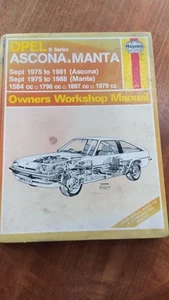 Opel Ascona & Manta (B Series) (Sept 75 - 88) Haynes Repair Manual - Picture 1 of 5