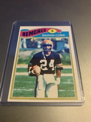 1977 Topps Football Card #52 Marvin Cobb Cincinnati Bengals - Image 1 of 2