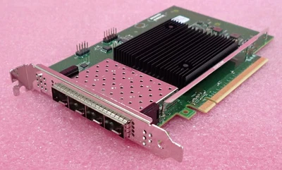 New Dell Intel E810-XXVDA4 Quad Port 1/10/25GbE SFP28 Network Adapter VK88G - Image 1 of 4