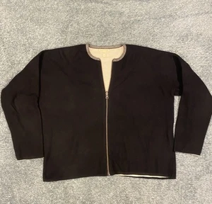 Eileen Fisher Womens Sweater S Jacket Cardigan Full Zip Knit LS Organic Cotton - Picture 1 of 8