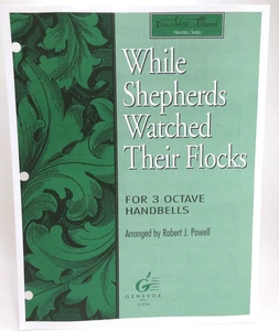 While Shepherds Watched Their Flocks for 3 Octave Handbells Sheet Music - Picture 1 of 2
